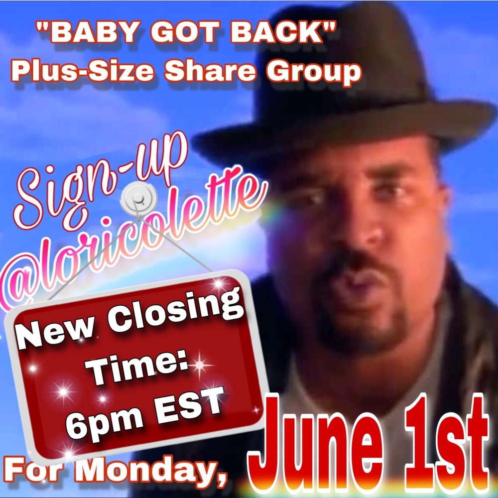 Closed  “Baby Got Back” Weekly Share Group
